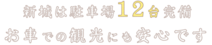 新城は駐車場