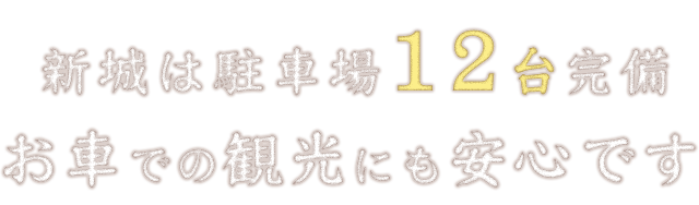 新城は駐車場